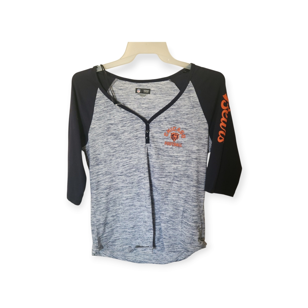NFL Women's Black and Gray Team Apparel Shirt